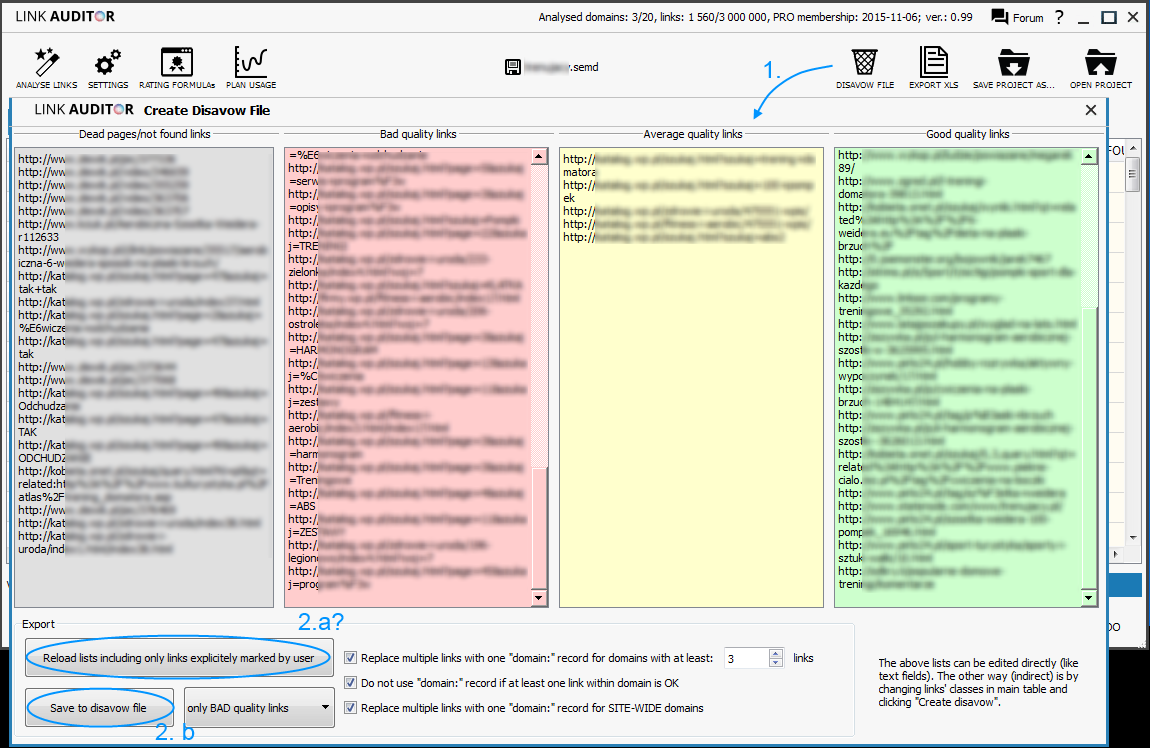 Disavow file review