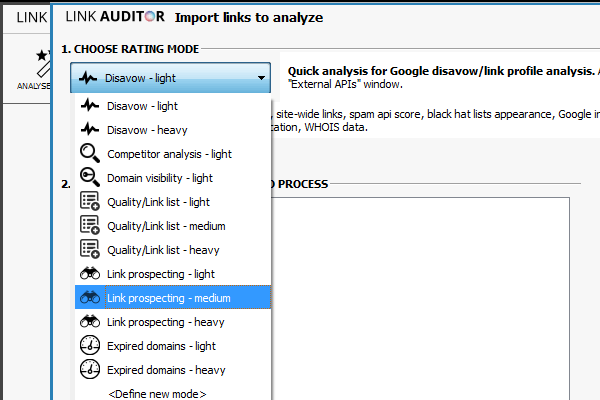 Tryb Link prospecting